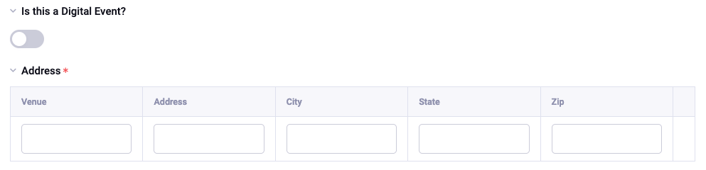 Toggle with address grid