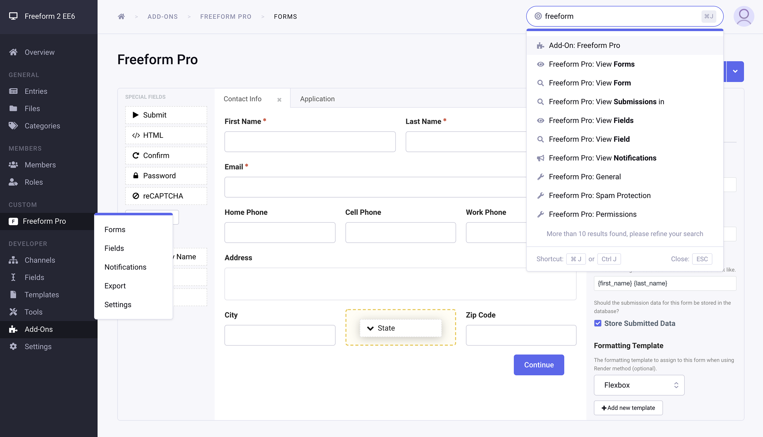 Freeform 2 with Jump Menu and Menu Manager for EE6