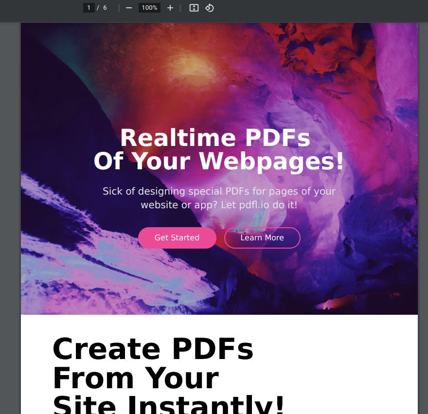 PDF your whole site!