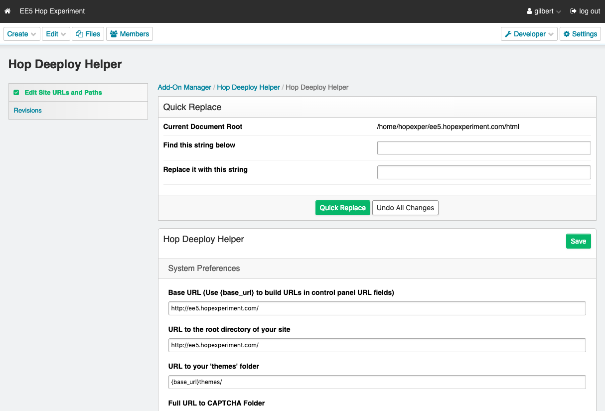 Deeploy Helper URLs and Paths Example